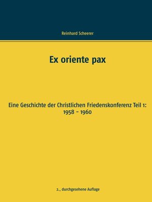 cover image of Ex oriente pax